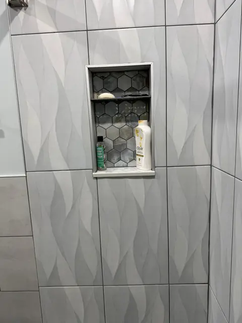Navy Vanity Bathroom — 1 of 8