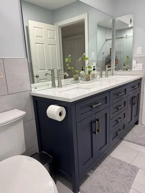 Navy Vanity Bathroom — 3 of 8