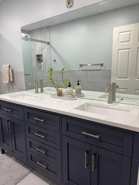 Navy Vanity Bathroom — 4 of 8