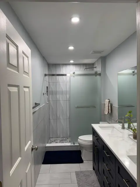 Navy Vanity Bathroom — 5 of 8