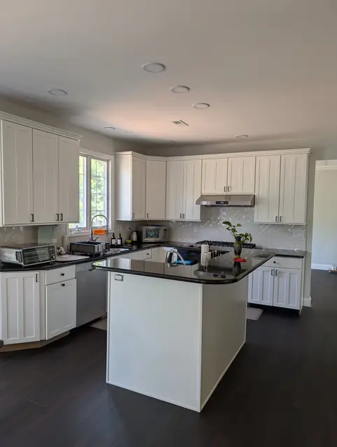 White Kitchen, New Floors & Staircase — 3 of 6