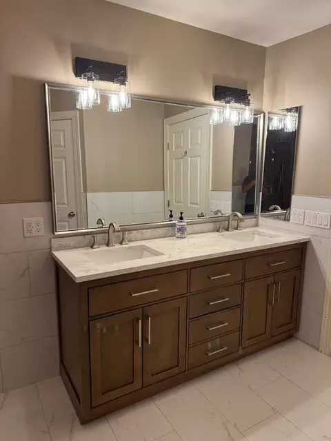 Wood-Slat Spa Bathroom — 1 of 8