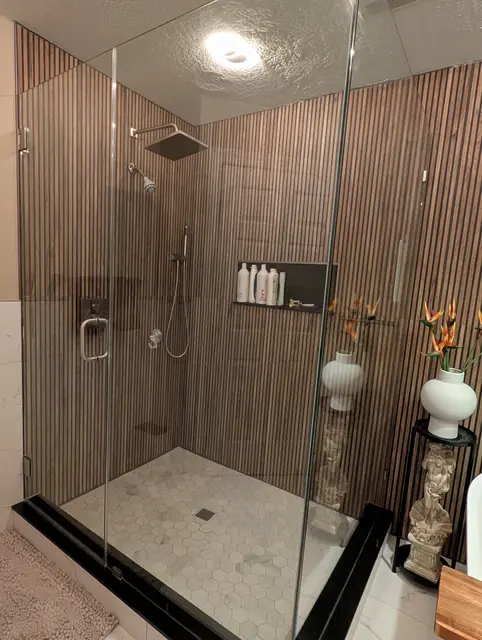 Wood-Slat Spa Bathroom — 8 of 8